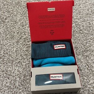 HUNTER Original Tall Ribbed Cuff boot socks M 5-7